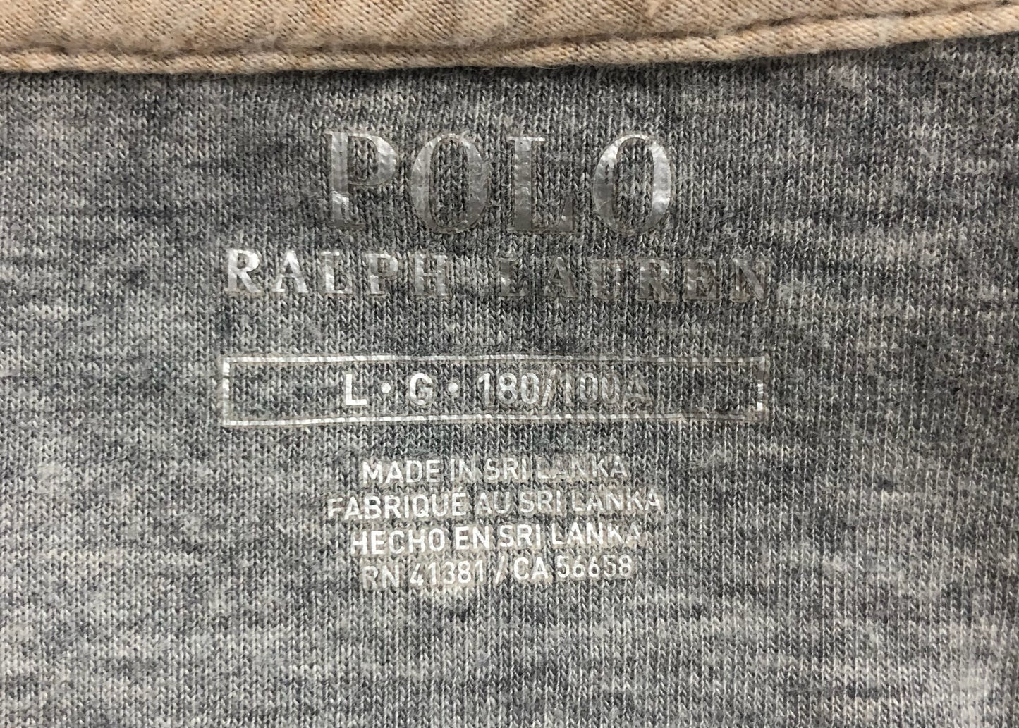 Sueter Jersey Polo Ralph Lauren 🏇🏼 color crema con logo en chocolate Talla L