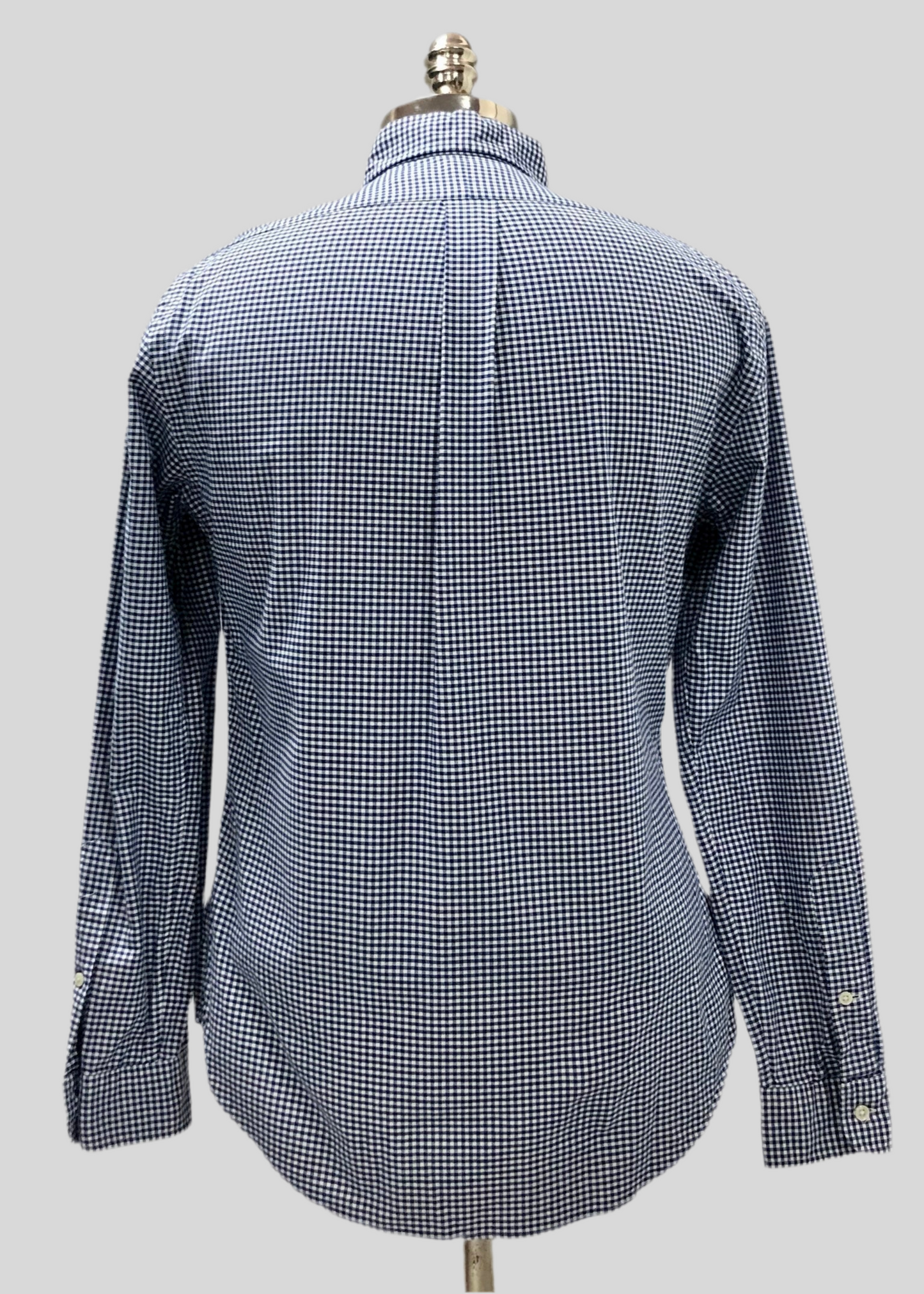 Camisa Polo Ralph Lauren 🏇🏼 Oxford con patron de cuadros gingham azul y blanco Talla M Entalle Slim Fit