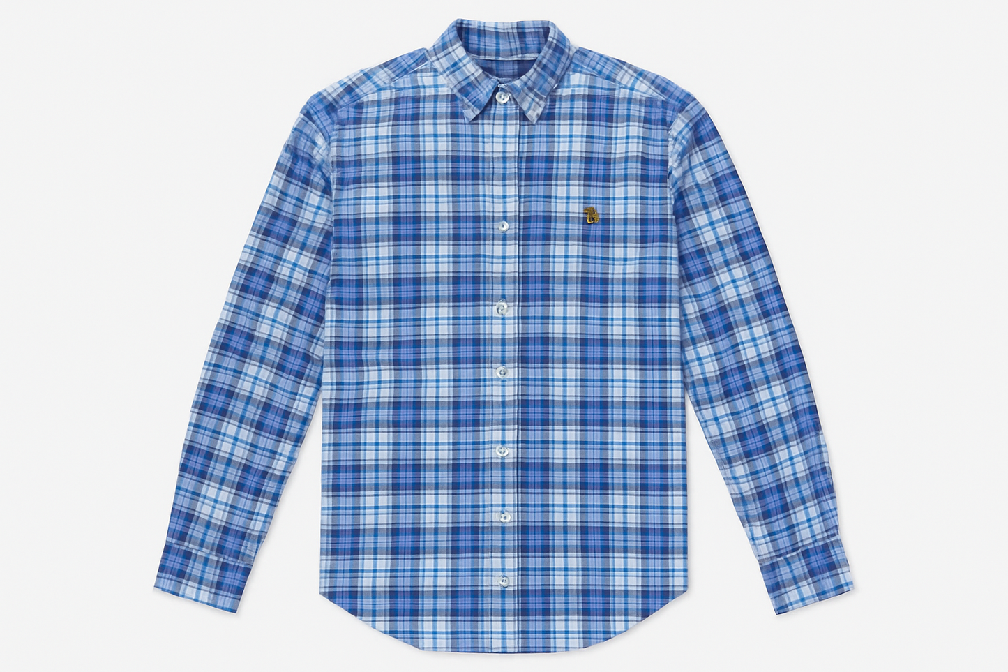 Camisa de botones Polo Ralph Lauren 🏇🏼 de cuadros azul, celeste y blanco Talla M Entalle Regular