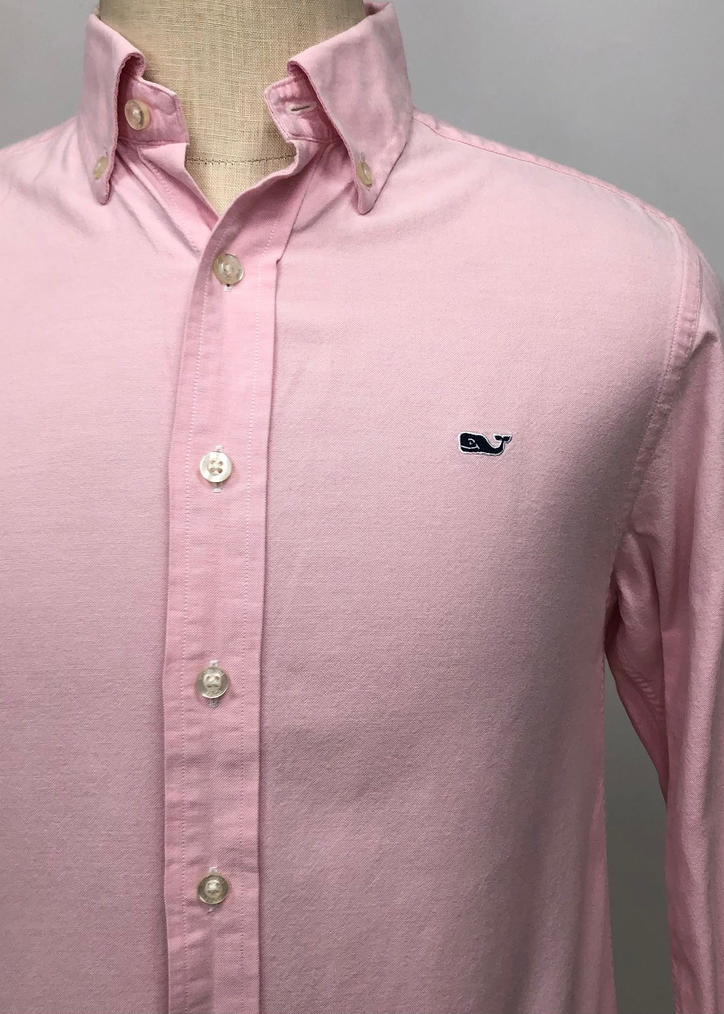 Camisa de botones Vineyard Vines 🐳  Color rosado claro Talla S Entalle Slim Fit