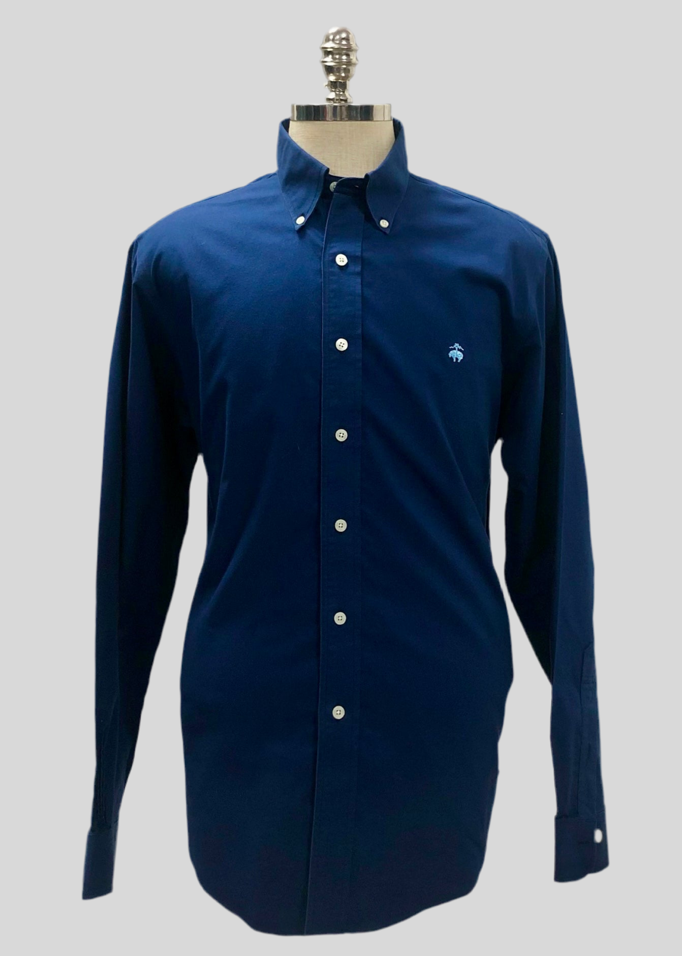 Camisa Brooks Brothers 🐑 color azul oscuro Talla Large Entalle Regular