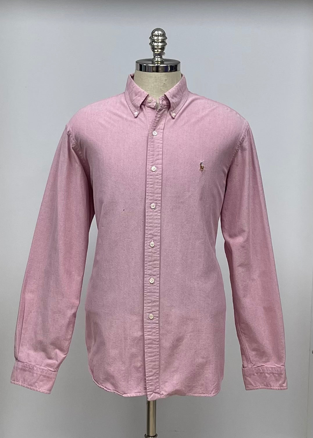 Camisa de botones Polo Ralph Lauren 🏇🏼 Oxford en color rosado oscuro Talla XL Entalle Regular