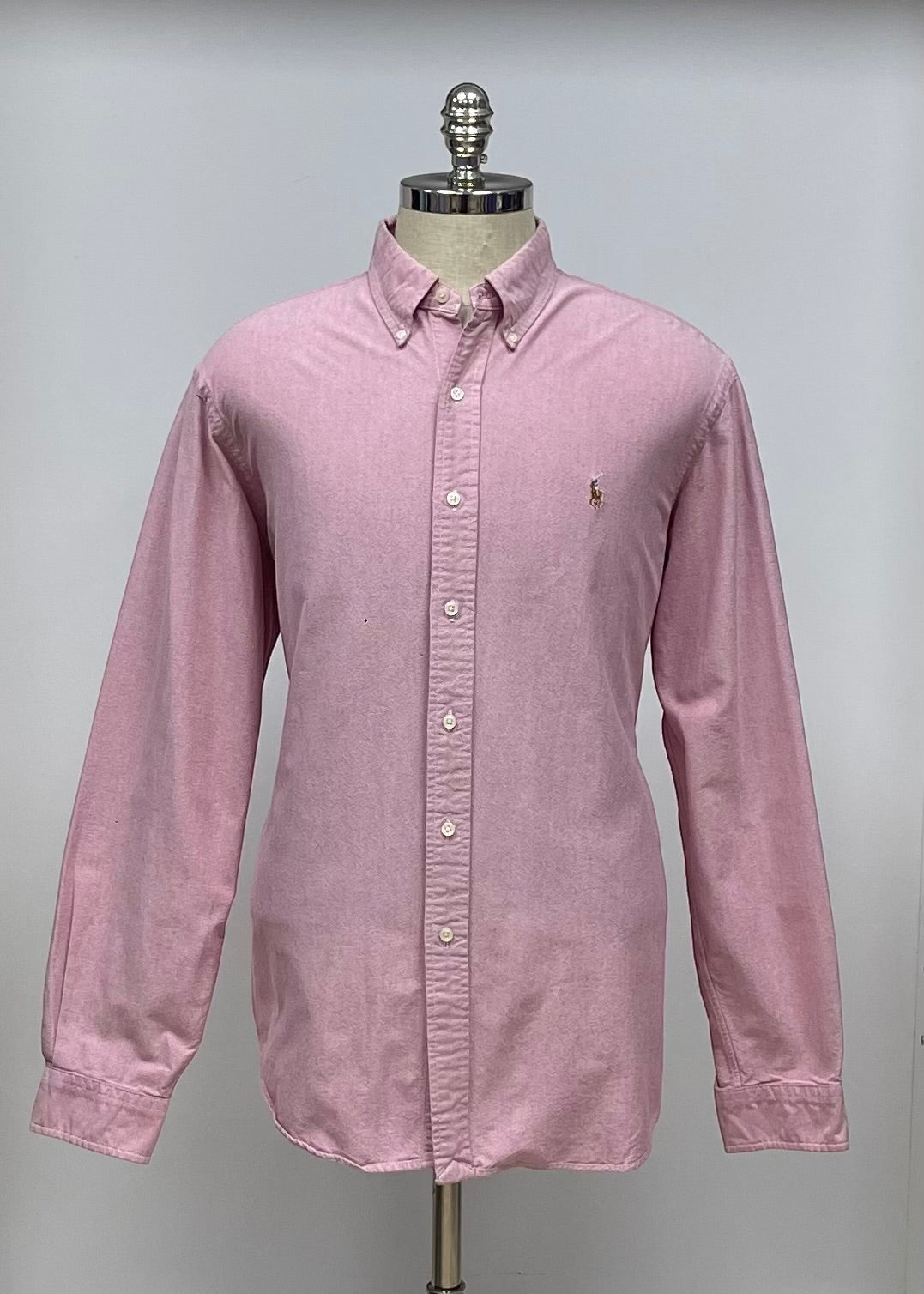 Camisa de botones Polo Ralph Lauren 🏇🏼 Oxford en color rosado oscuro Talla XL Entalle Clásico