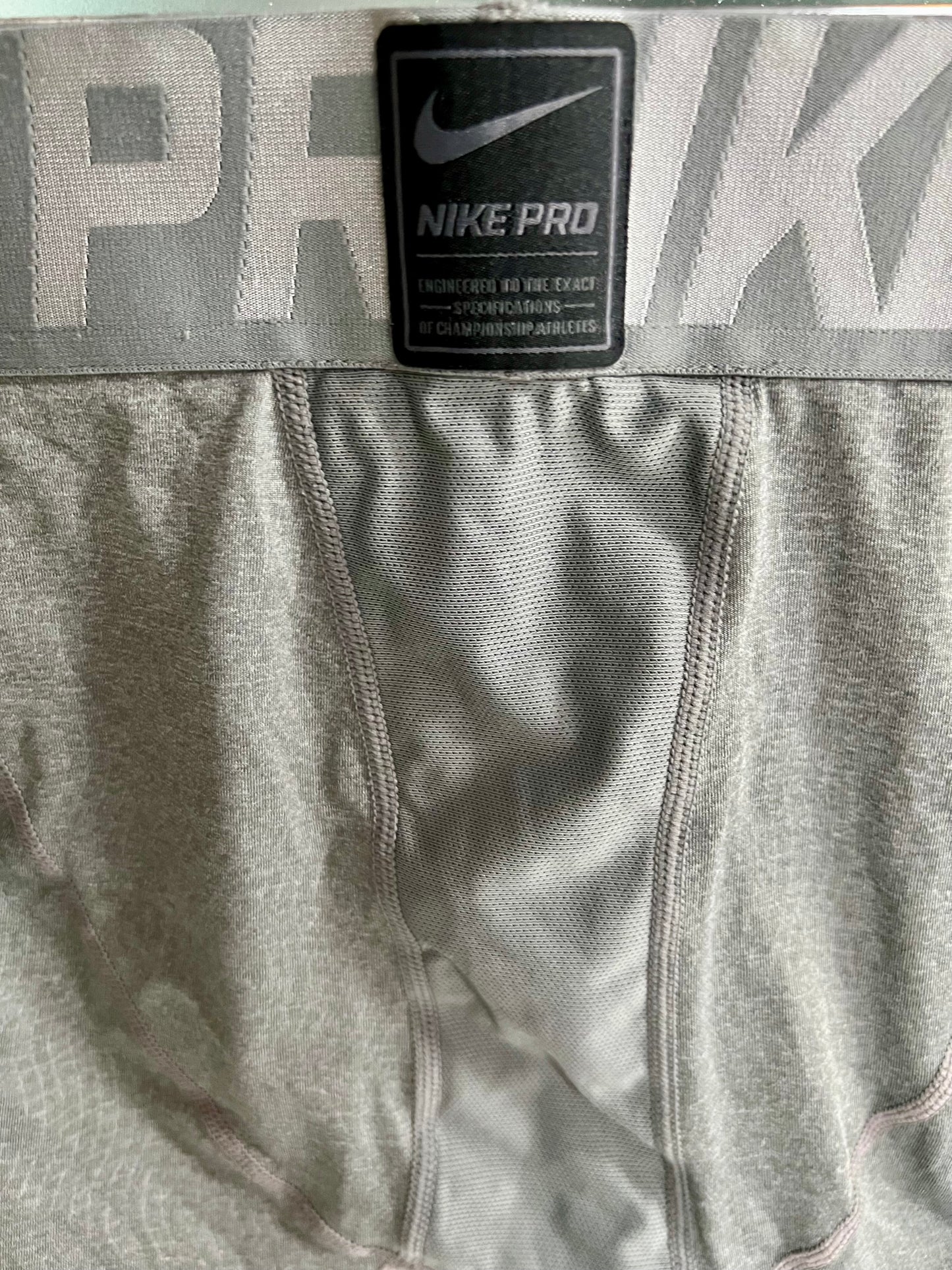Malla de entrenamiento licra Nike ✔️ Pro Dri-FIT de hombre en Color gris plateado cintura gris Talla L