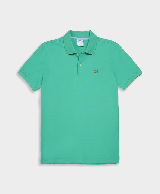 Camiseta Polo Brooks Brothers 🐑 color verde intenso Talla M Entalle Slim Fit