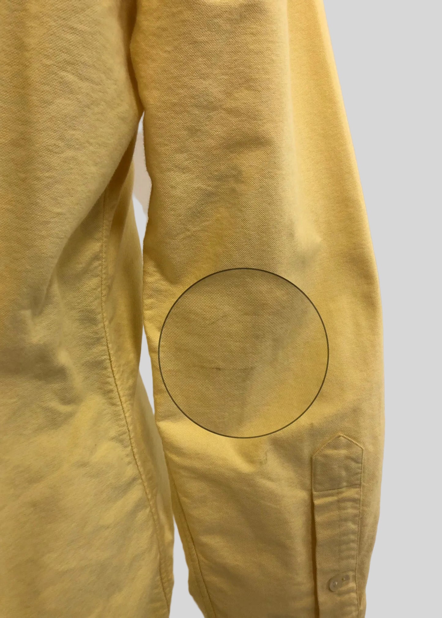 Camisa de botones Polo Ralph Lauren 🏇🏼 Oxford en color amarillo claro Talla M Entalle Clásico (ver descripción)