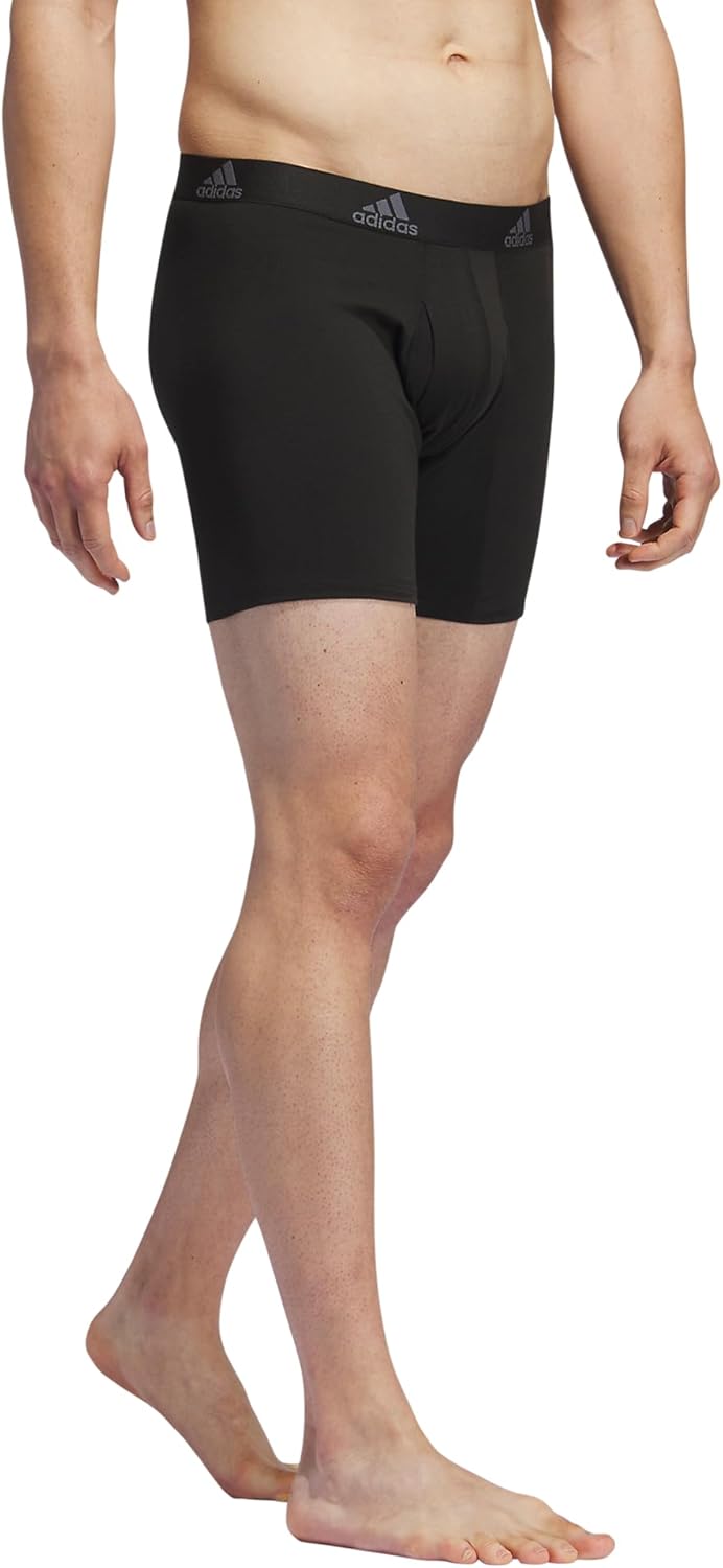 Combo de 3 Boxers Briefs Adidas Tela Performance Stretch color Negro Talla M