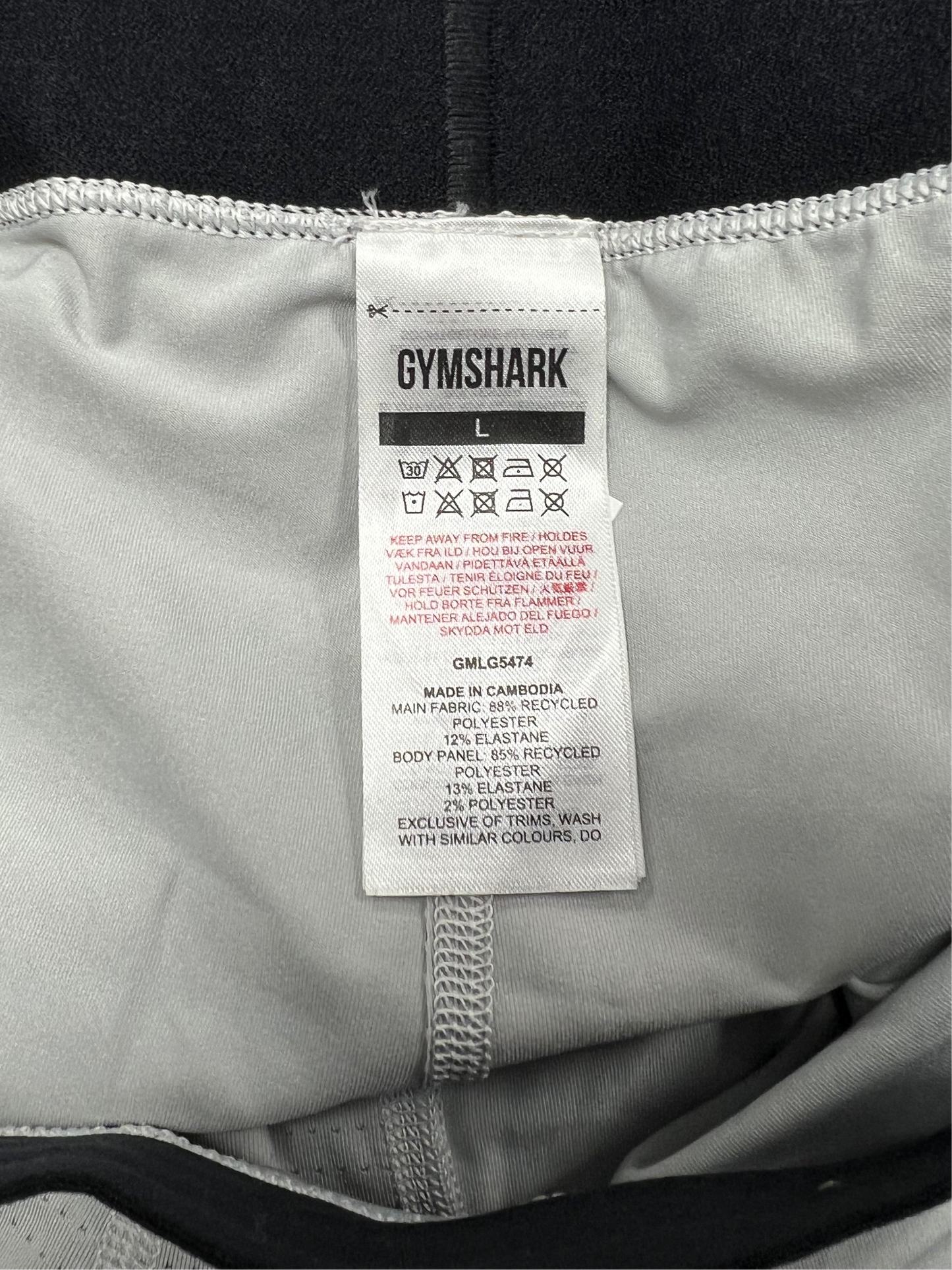 Mallas de entrenamiento Gymshark 🏋🏽 para hombre en Color gris y cintura en negro Talla L