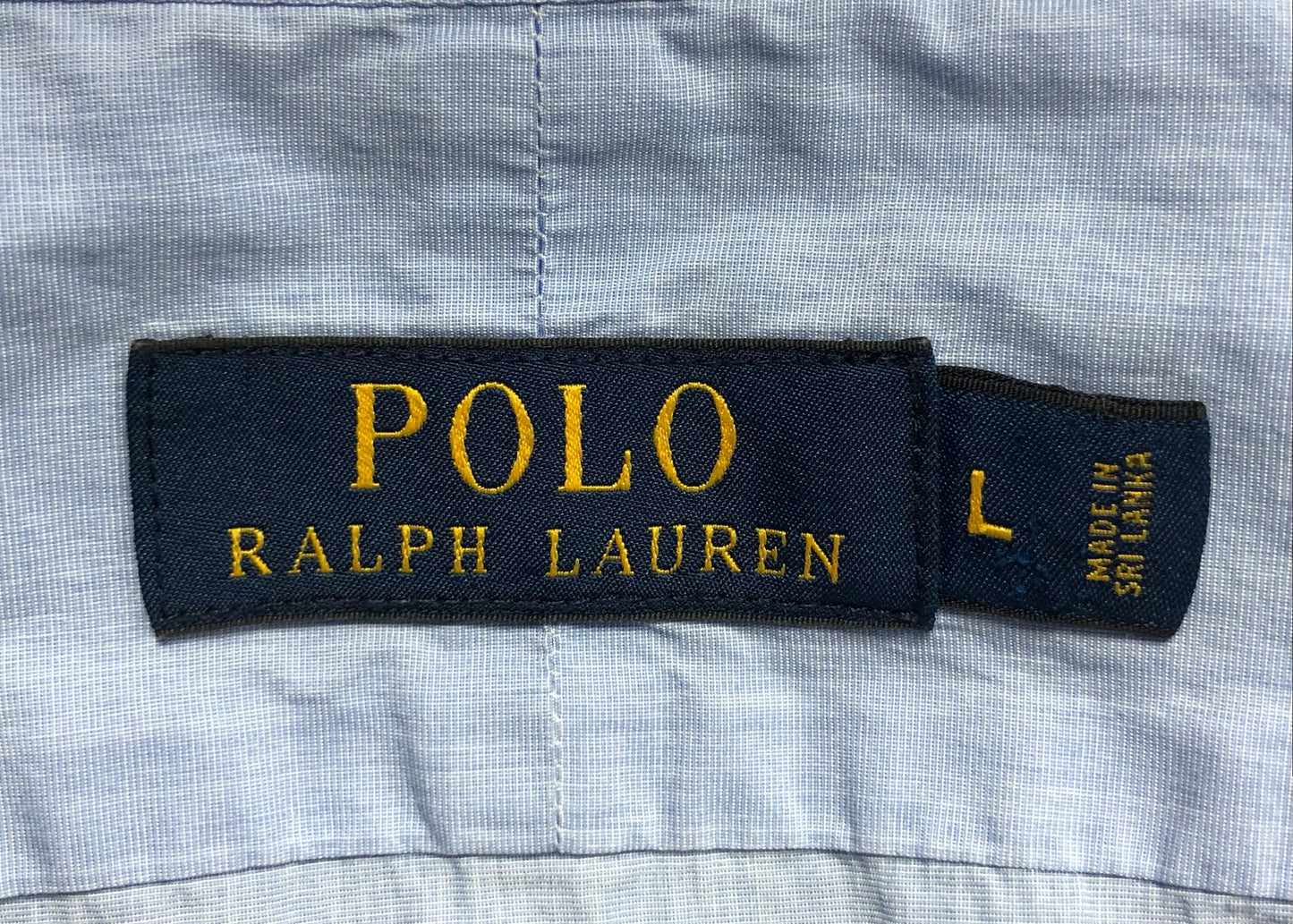 Camisa de botones Polo Ralph Lauren 🏇🏼 color celeste Talla L Entalle Regular