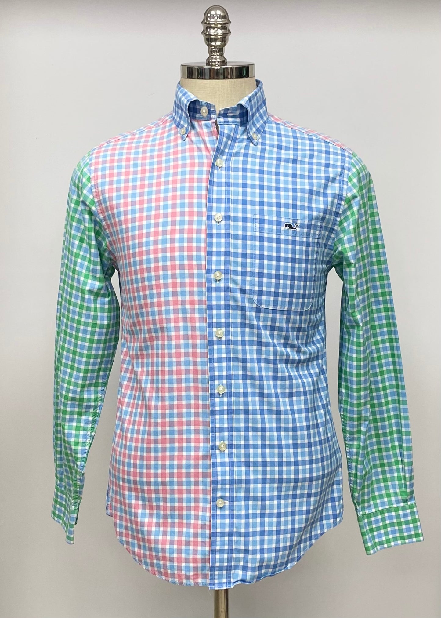 Camisa Vineyard Vines 🐳 de cuadros gingham multicolor Talla S Entalle Slim Fit