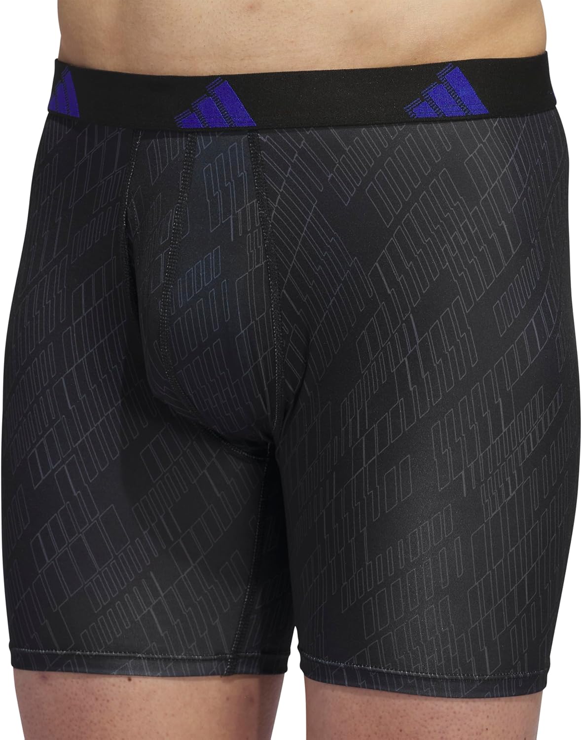 Combo de 3 Boxers Briefs Adidas Tela Performance color azul, gris y negro Talla L