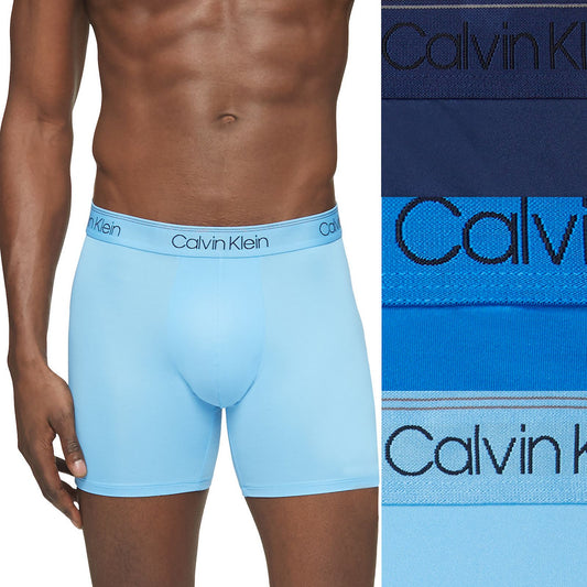 Paquete de 3 Calzoncillos tipo Boxer Calvin Klein de Microfibra Stretch - Tela ligera en Talla XXL