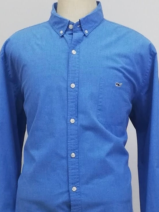Camisa de botones Vineyard Vines 🐳 Color Azul Talla XXL Entalle Slim Fit