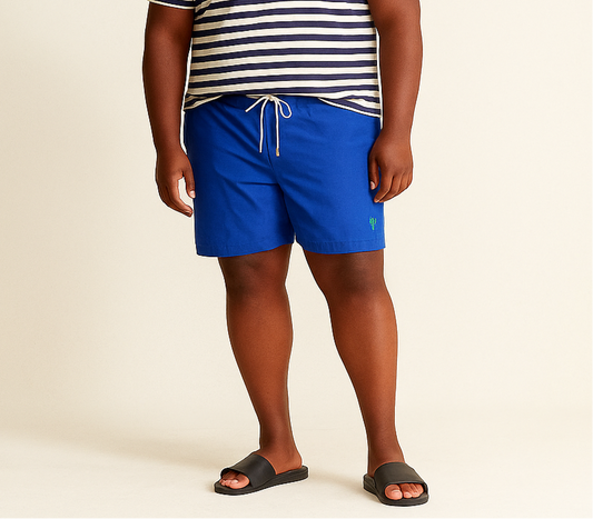 Short de baño Polo Ralph Lauren 🏇🏼color azul y logo bordado en color verde talla XXL