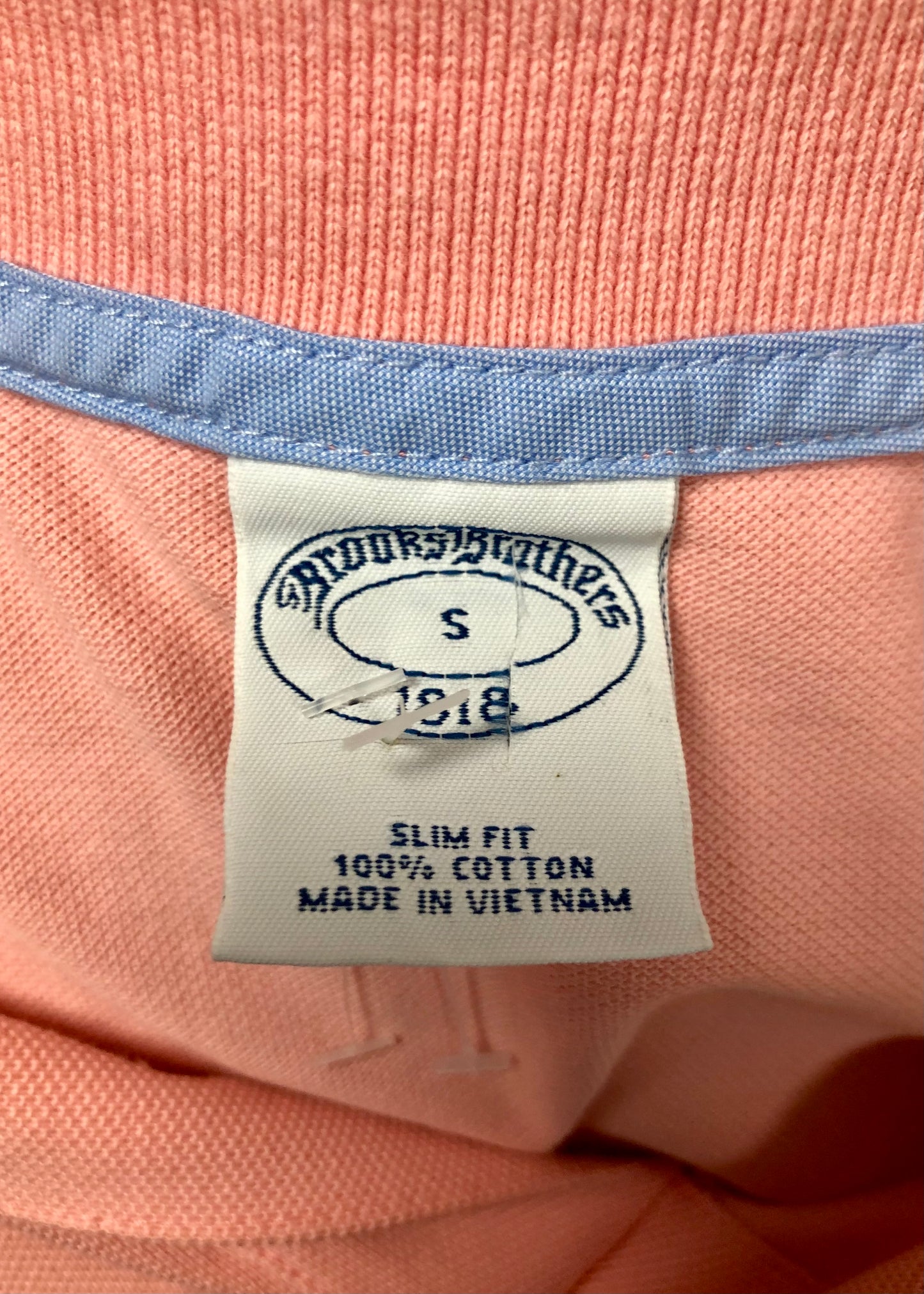 Camiseta Polo Brooks Brothers 🐑 color rosado claro Talla S y L Entalle Slim Fit (ver descripción)