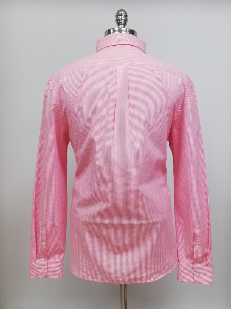 Camisa de botones Vineyard Vines 🐳 de cuadros finos en color rosado y blanco Talla XL Entalle Regular