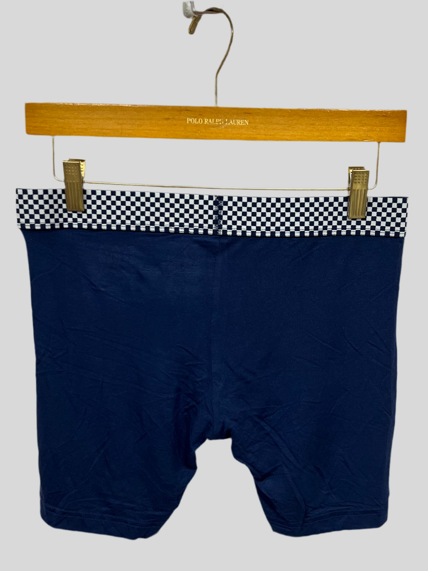 Boxer Briefs Psycho Bunny 🐰 Tela Modal Color azul navy y cintura con diseño de cuadros Talla L