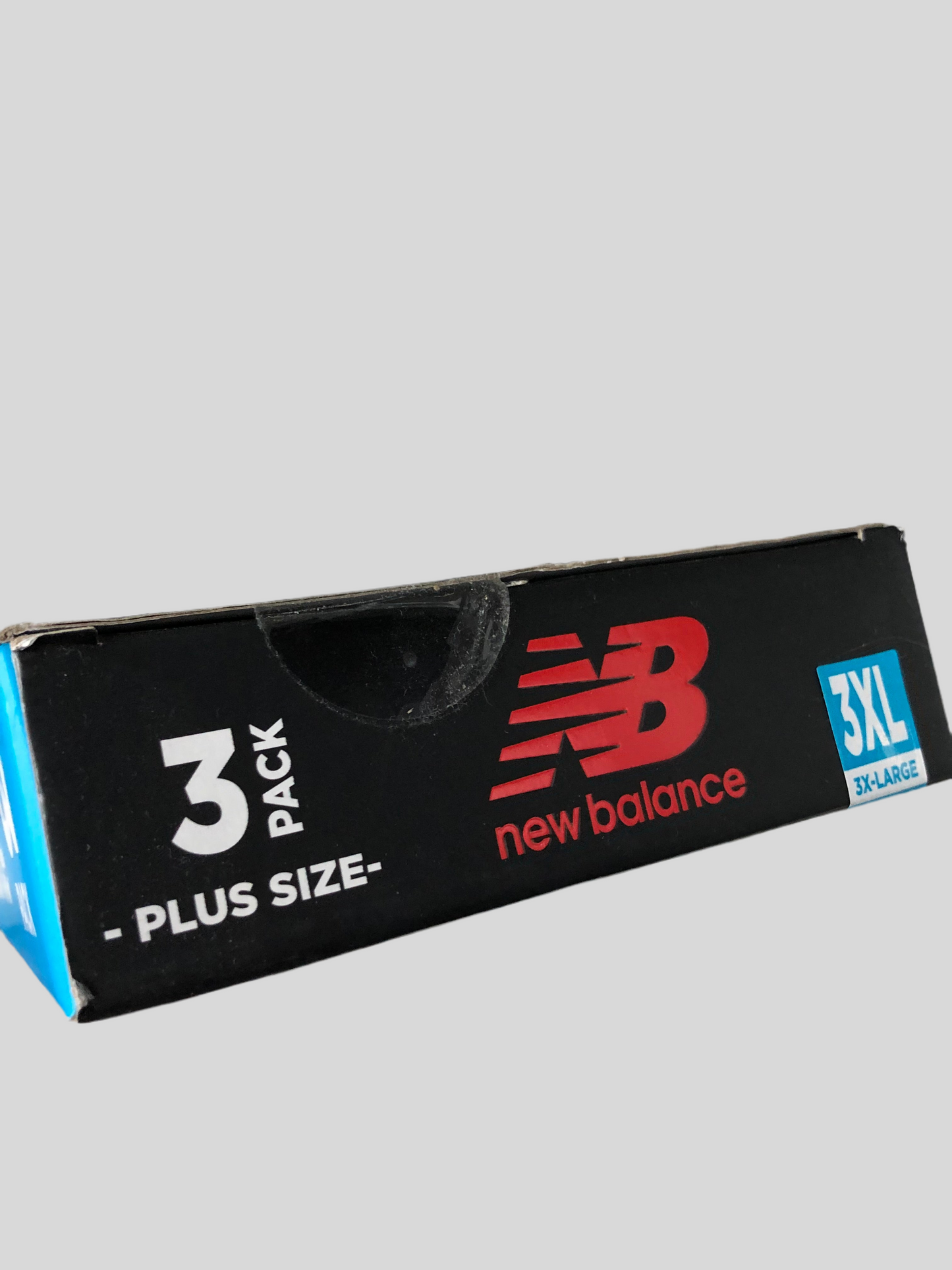 Combo de 3 Boxers Briefs New Balance Tela Performance color Negro y rojo Talla 4XL