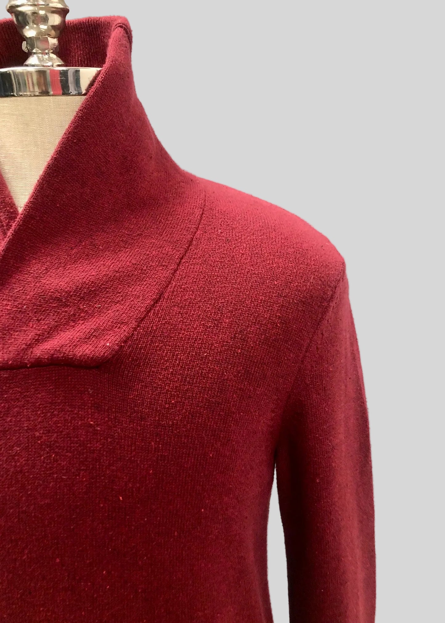 Sueter Jersey con botones Nautica ⚓️ color rojo oscuro con logoTalla S