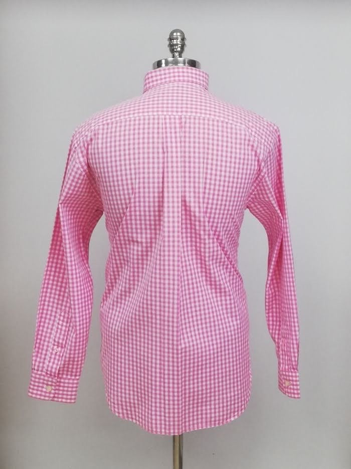 Camisa de cuadros Vineyard Vines 🐳 de cuadros gingham en color rosado y blanco Talla M Entalle Clásico