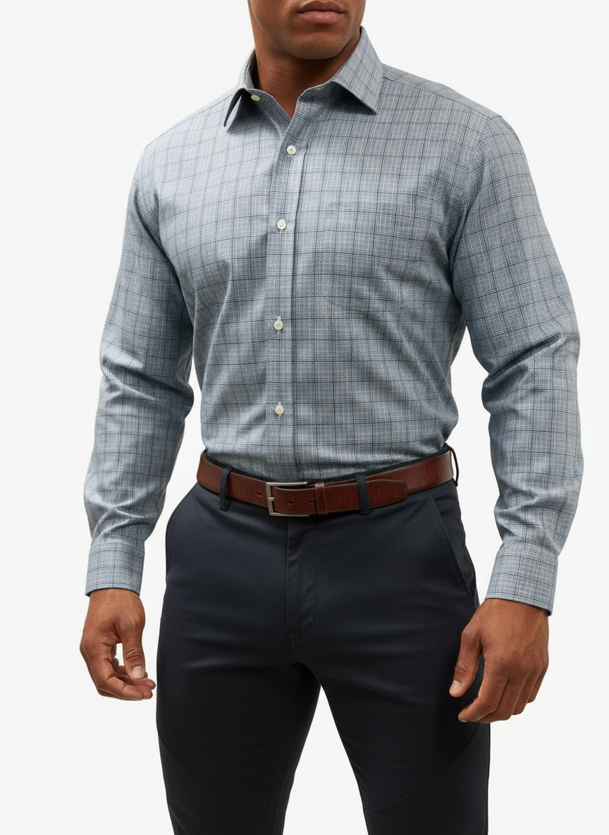 Camisa de botones Polo Ralph Lauren 🏇🏼 de cuadros rosado, azul y celeste Talla L Entalle Clásico