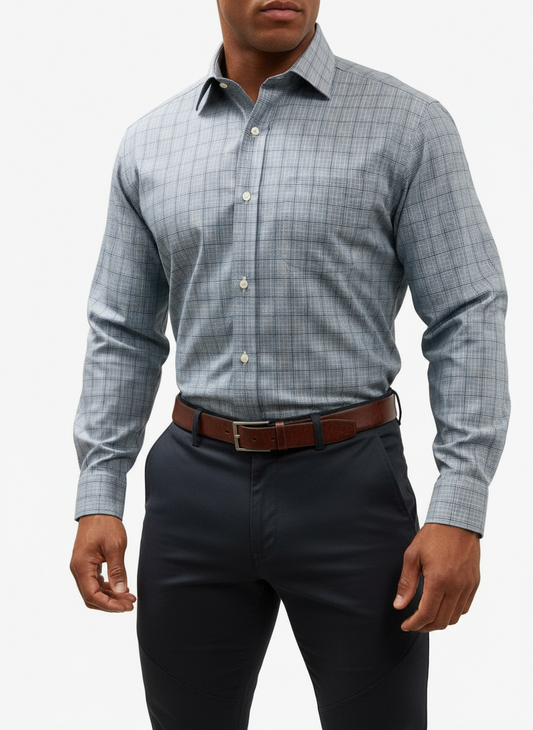 Camisa de botones Polo Ralph Lauren 🏇🏼 de cuadros rosado, azul y celeste Talla L Entalle Clásico