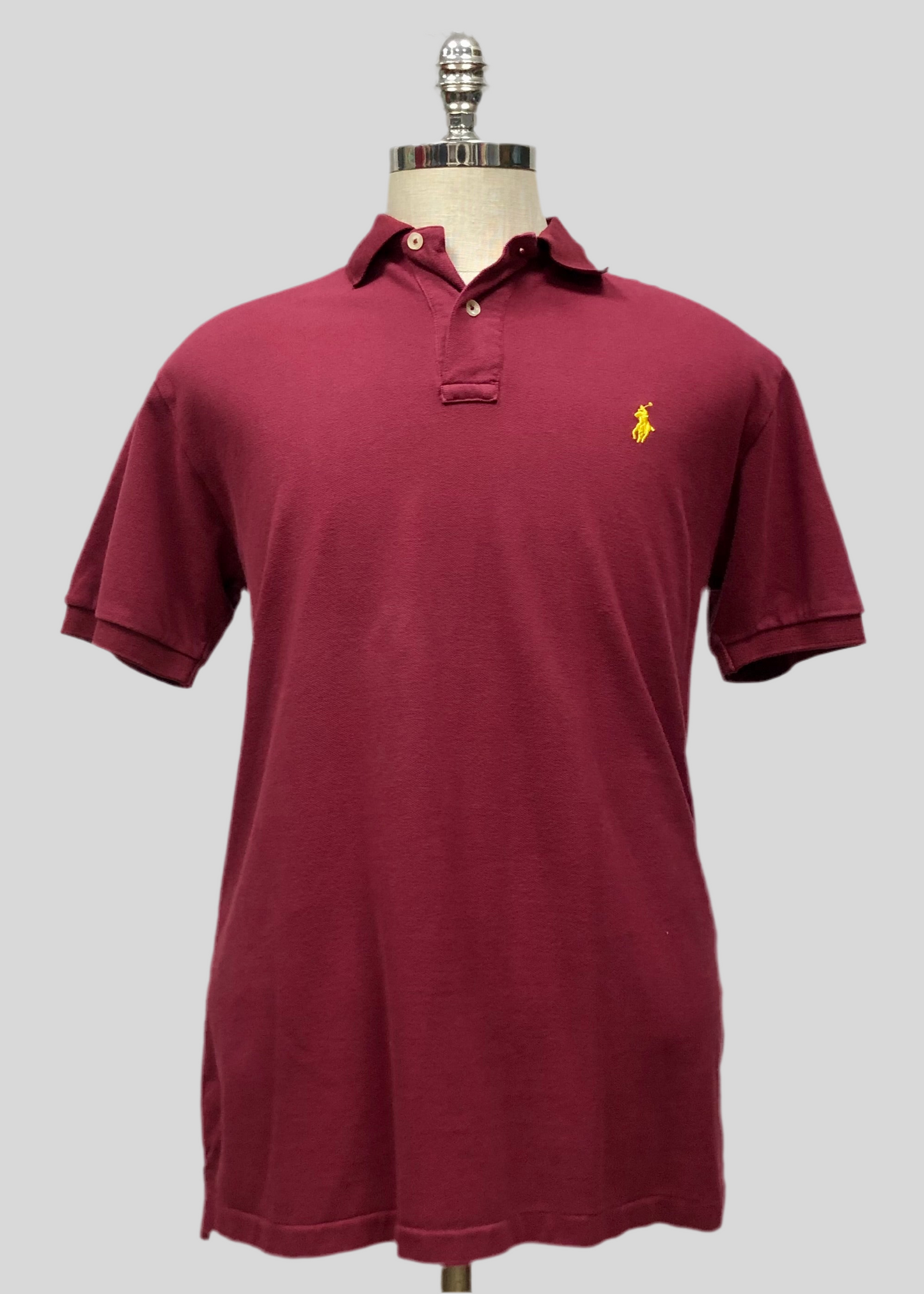 Camiseta Polo Ralph Lauren 🏇🏼 color rojo oscuro con Talla XL Entalle Custom Fit (ver descripción)