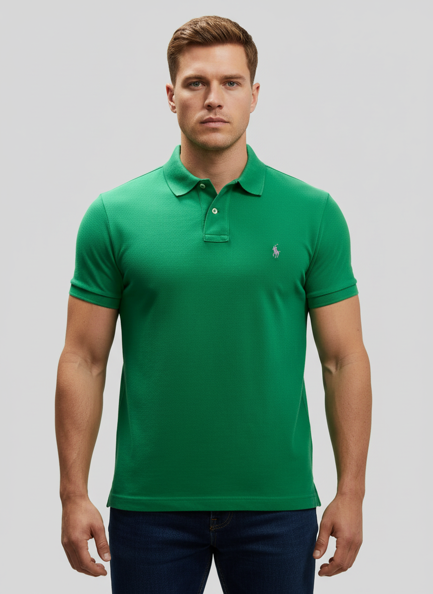 Camiseta Polo Ralph Lauren 🏇🏼 color verde Talla M Entalle Clásico