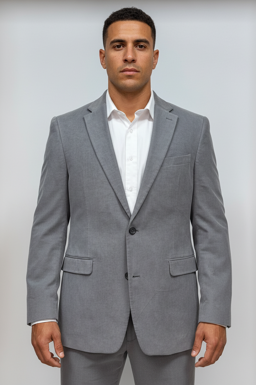 Chaqueta Blazer Tommy Hilfiger 🇺🇸 Corduroy de corte regular en tonos grises Talla Large (42L)