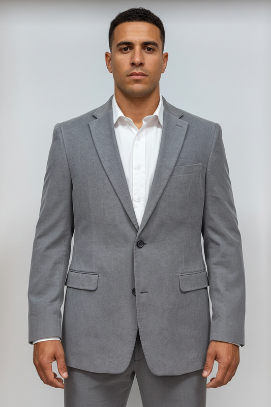 Chaqueta Blazer Tommy Hilfiger 🇺🇸 Corduroy de corte regular en tonos grises Talla Large (42L)