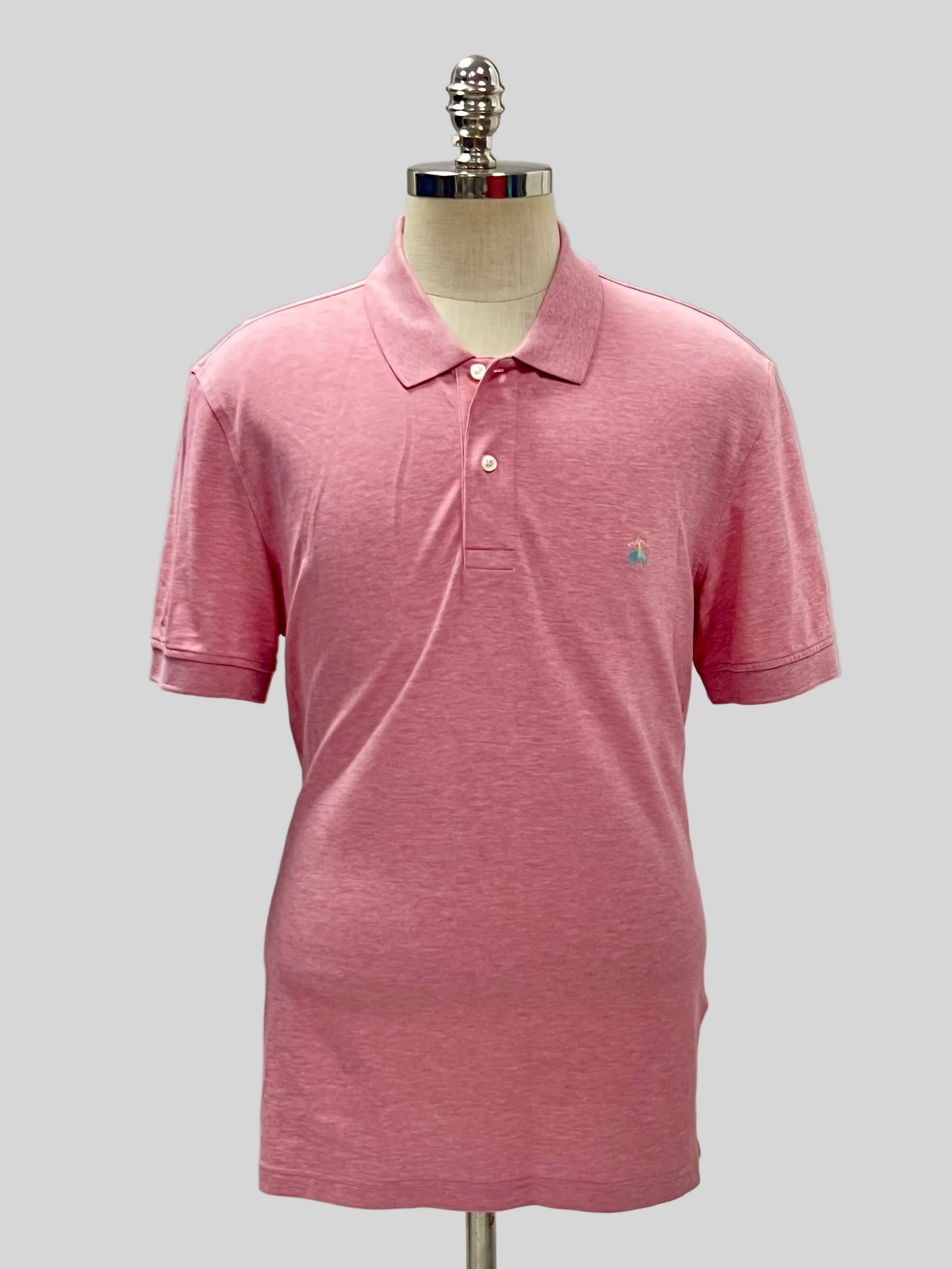 Camiseta Polo Brooks Brothers 🐑 color rosado claro Talla XL Entalle Slim Fit