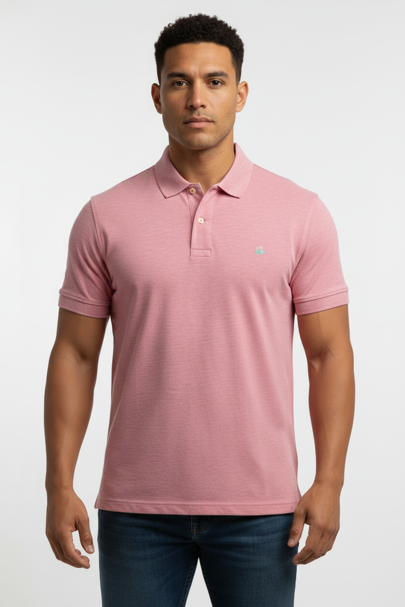 Camiseta Polo Brooks Brothers 🐑 color rosado claro Talla XL Entalle Slim Fit