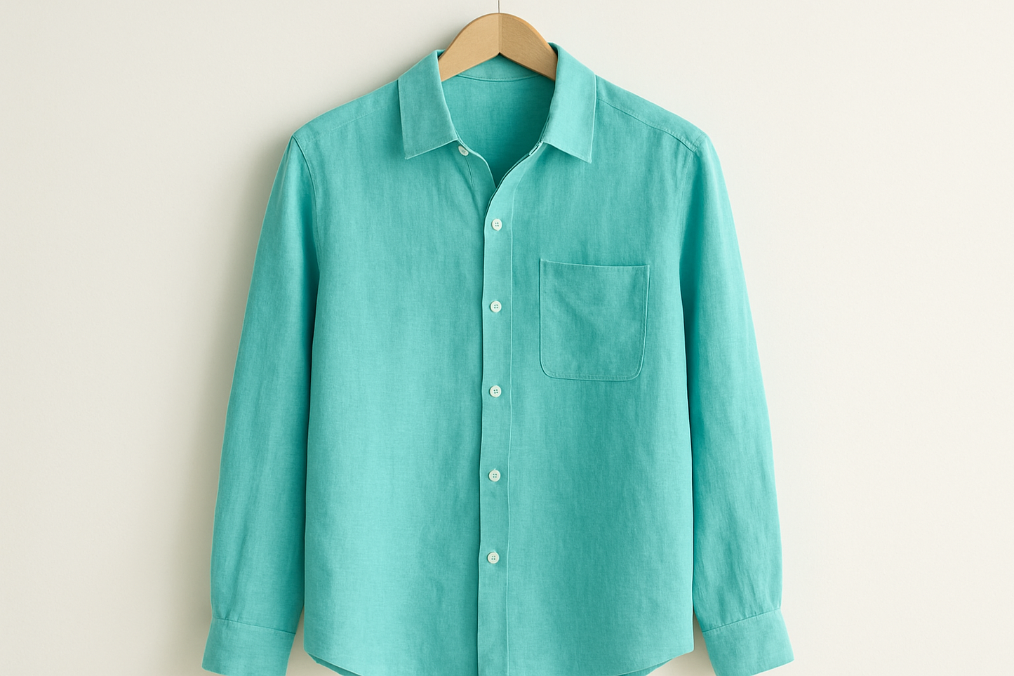 Camisa de botones Vineyard Vines 🐳 de lino en color turquesa Talla L Entalle Regular