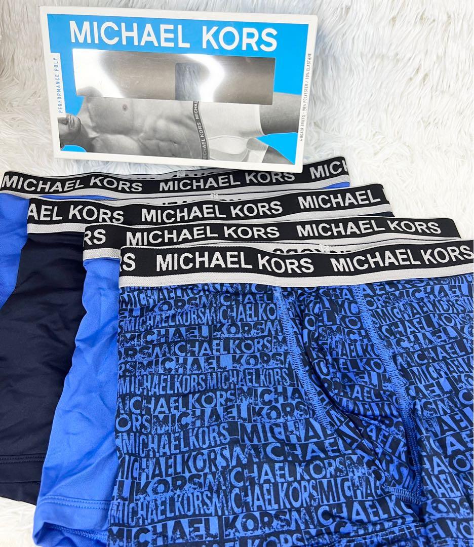 Combo de 4 Boxers Briefs Michael Kors color Azul y negro Talla S