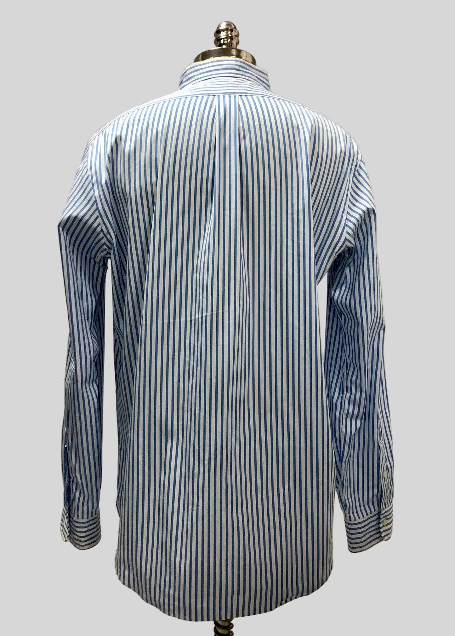 Camisa de botones Polo Ralph Lauren 🏇🏼 de rayas en color celeste y blanco Talla L Entalle Regular