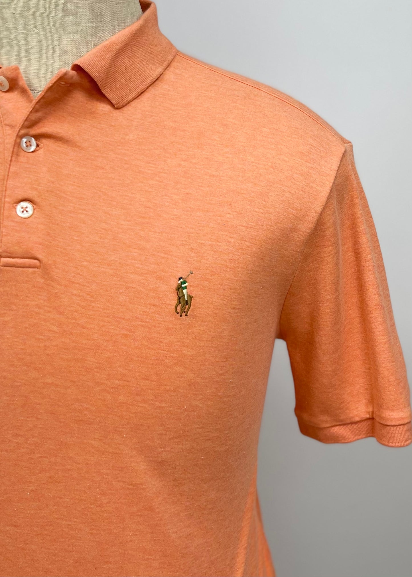 Camiseta Polo Ralph Lauren 🏇🏼 color naranja Talla M Entalle Clásico