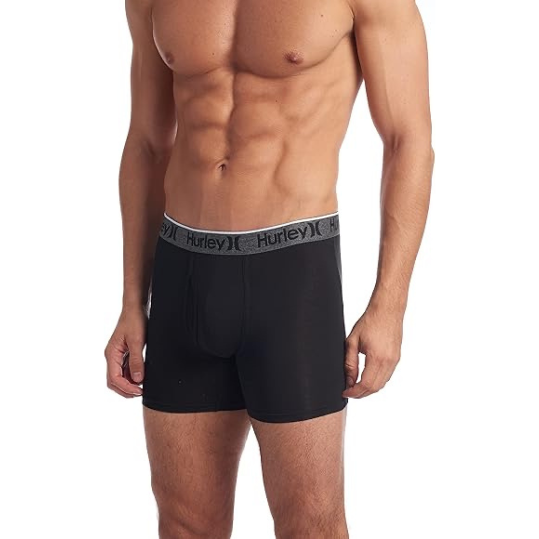 Boxers Briefs Hurley 🏄🏽‍♂️ Tela Performance Color Negro Talla L