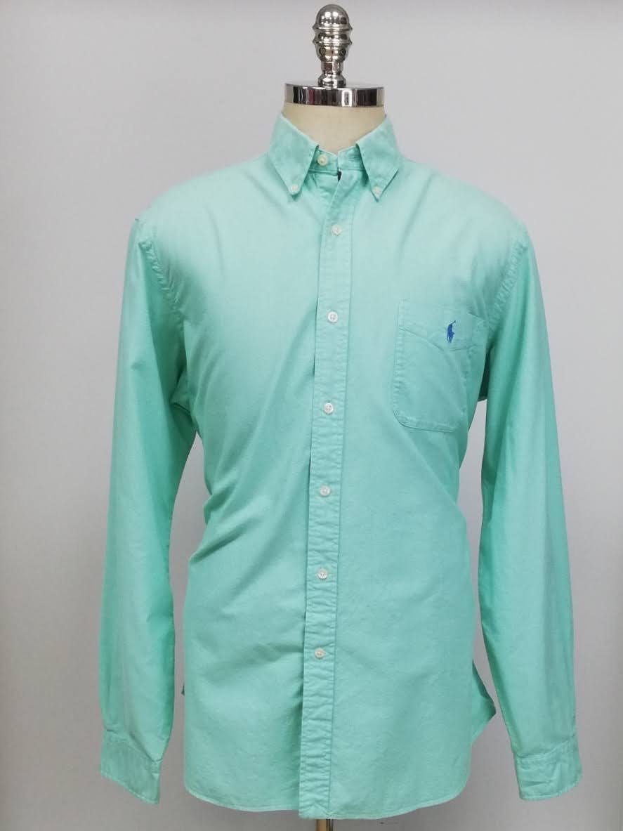 Camisa de botones Polo Ralph Lauren 🏇🏼 Oxford en color turquesa Talla XL Entalle Clásico (ver descripción)