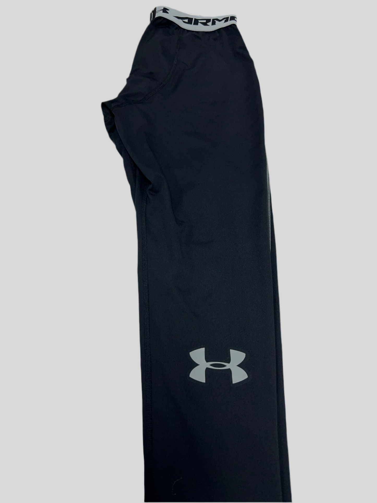 Mallas de entrenamiento Under Armour 🏋🏽 Pro Dri-FIT para hombre en Color Negro y cintura gris Talla L