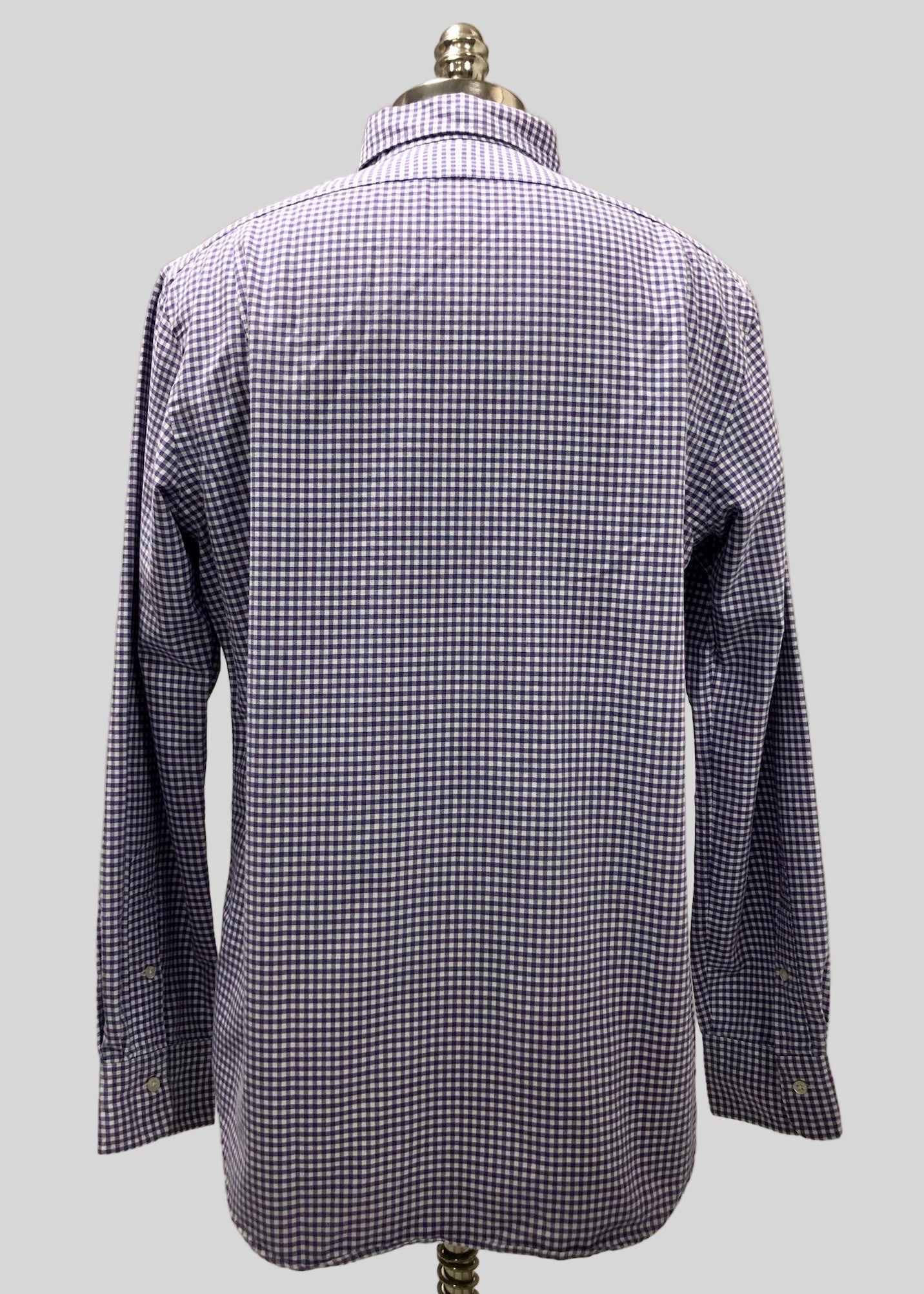 Camisa de botones Polo Ralph Lauren 🏇🏼 de cuadros morado y blanco Talla L Entalle Regular