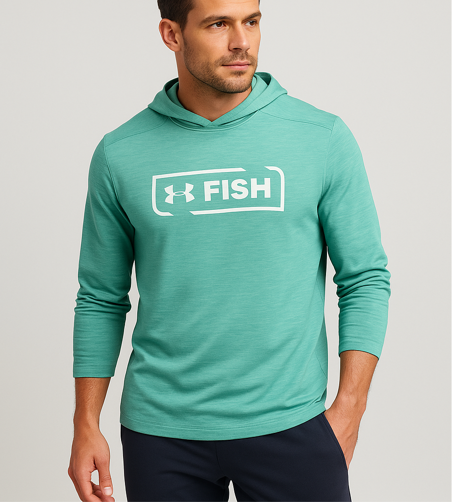 Sueter Jersey con capucha Under Armour 🏋🏽 color verde claro Talla M Entalle Regular