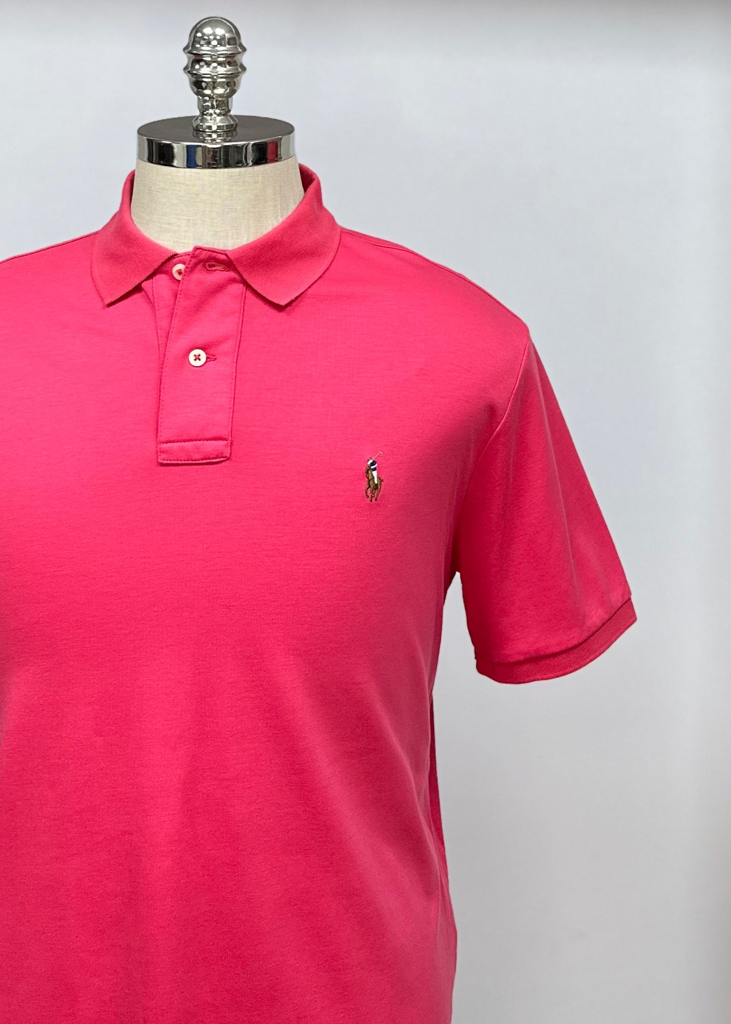 Camiseta Polo Ralph Lauren 🏇🏼color rosado magenta Talla S Entalle Regular