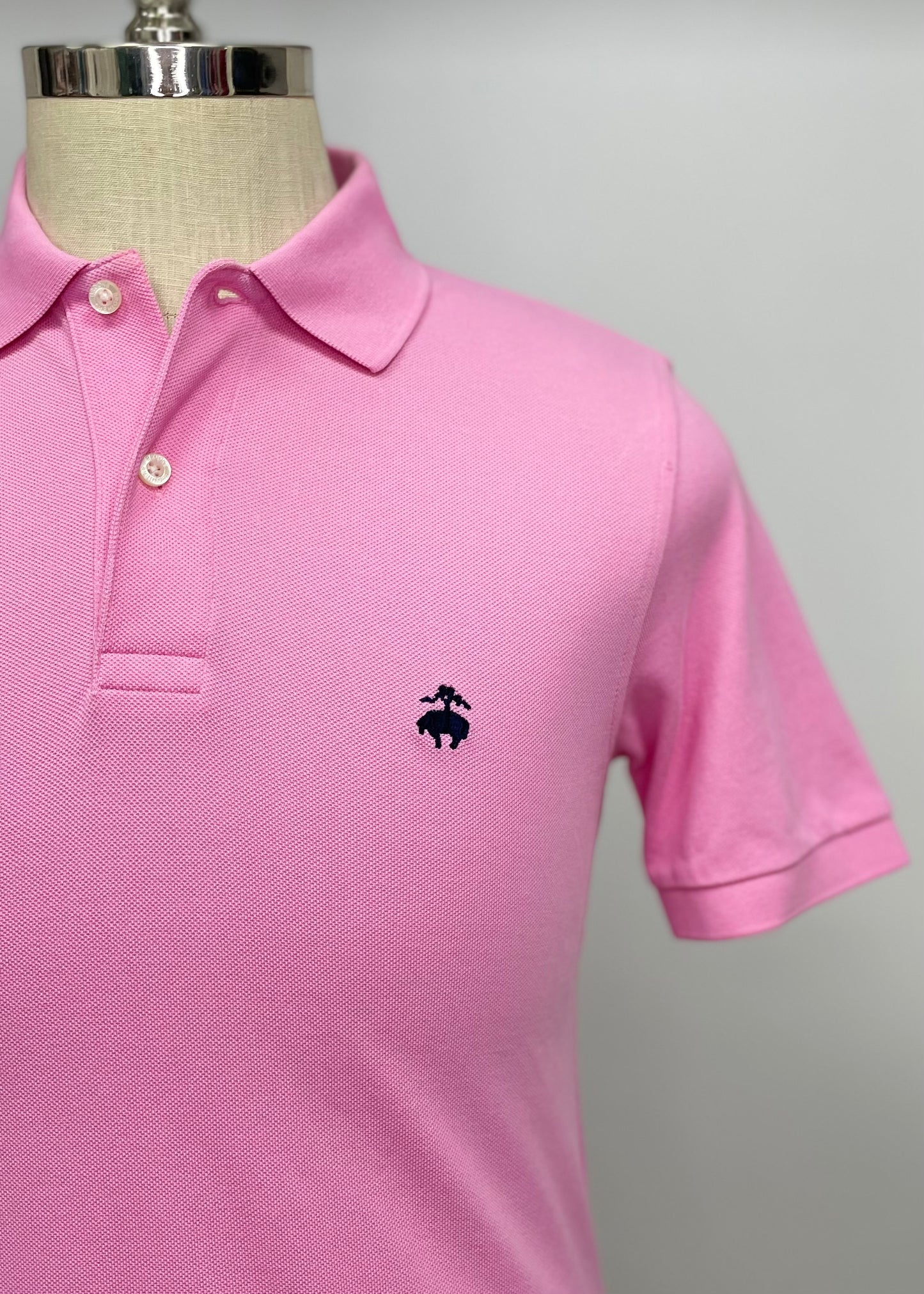 Camiseta Polo Brooks Brothers 🐑 color rosado Talla S Entalle Slim Fit