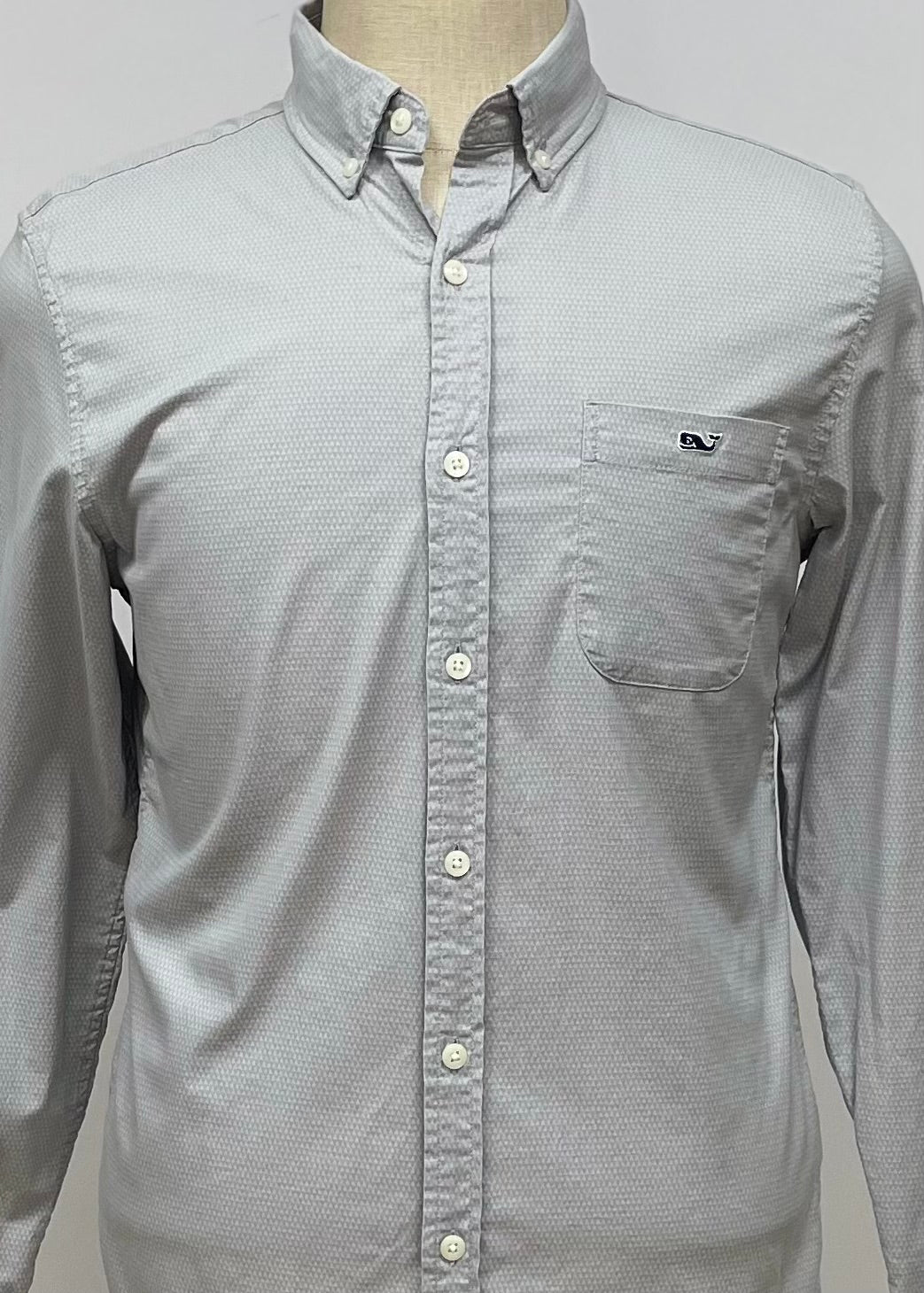 Camisa de cuadros Vineyard Vines 🐳 color gris claro Talla S Entalle Slim Fit