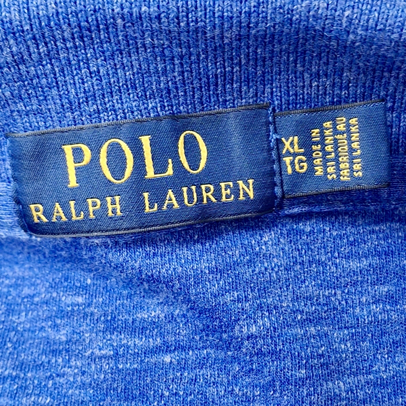 Camiseta Polo Ralph Lauren 🏇🏼 color azul y blanco degradado Talla XL Entalle Regular