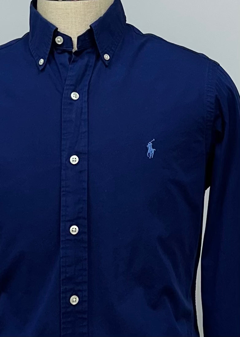 Camisa de botones Polo Ralph Lauren 🏇🏼 en color azul navy Talla L Entalle Regular