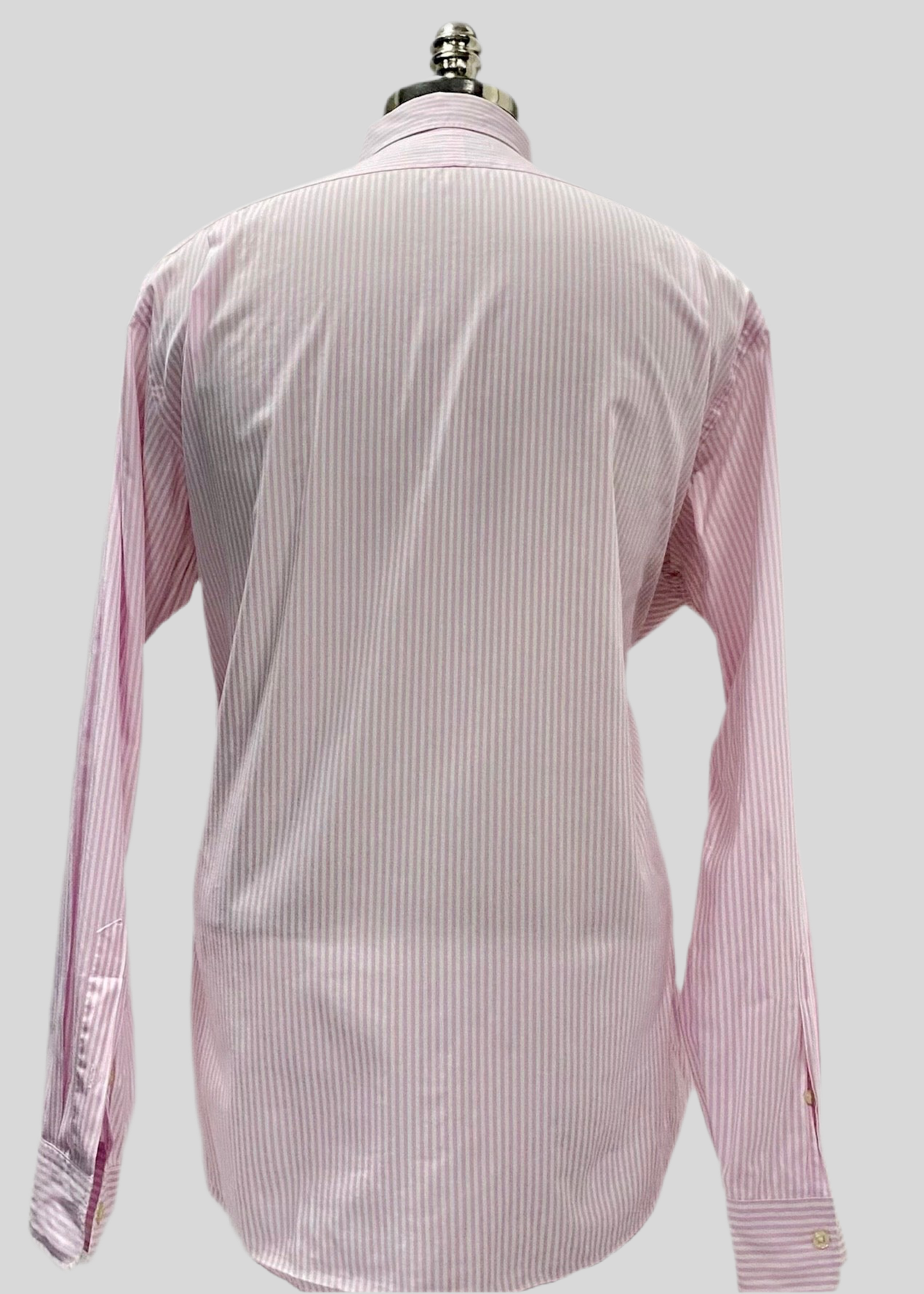 Camisa Polo Ralph Lauren 🏇🏼 de rayas en color rosado claro y blanco Talla XL Entalle Clásico