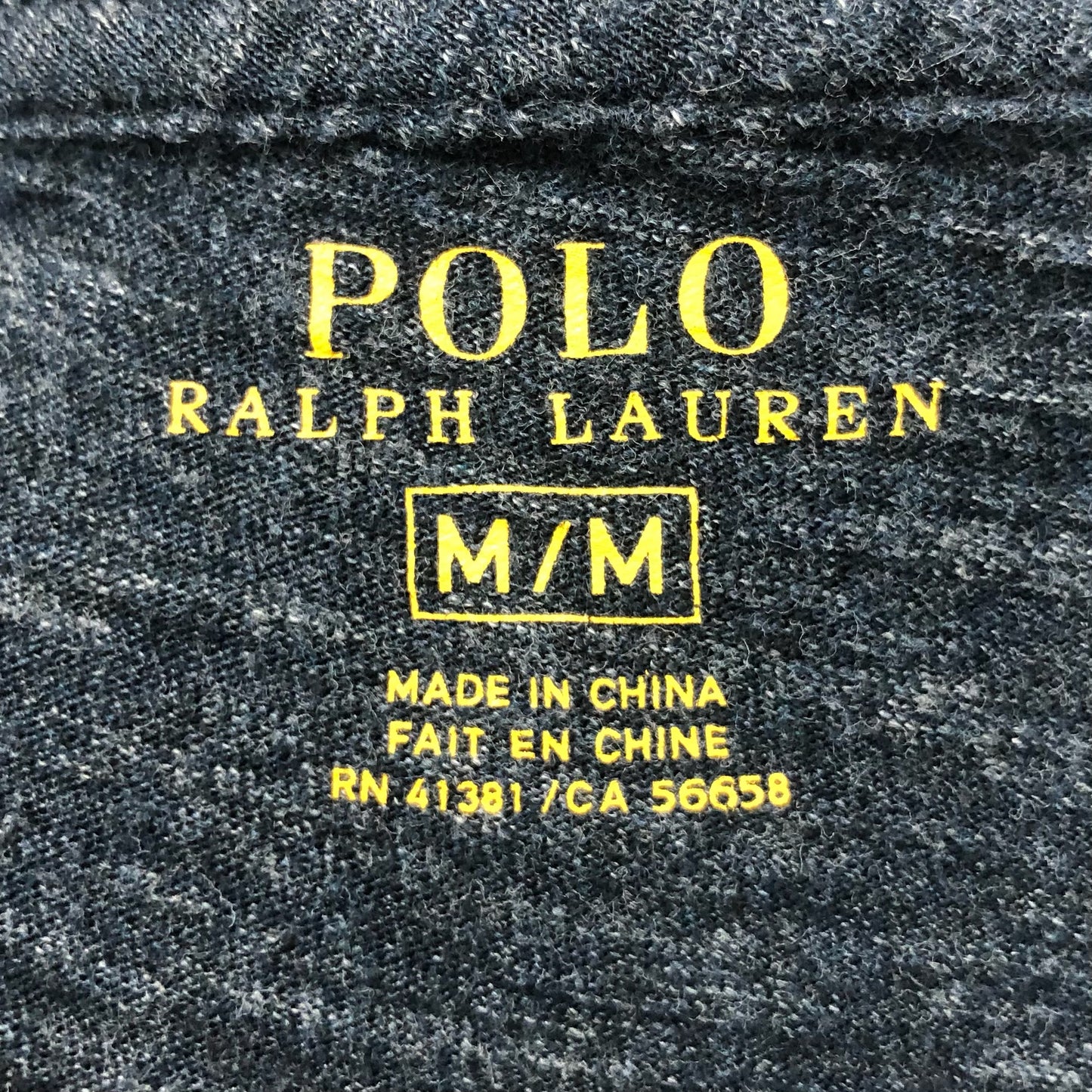Camiseta cuello redondo Polo Ralph Lauren 🏇🏼 color azul navy manga larga Talla M Entalle Regular