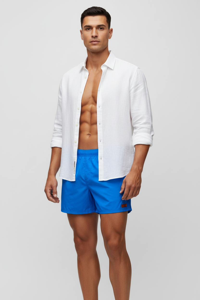 Short de baño Hugo Boss 🇩🇪 color azul talla L