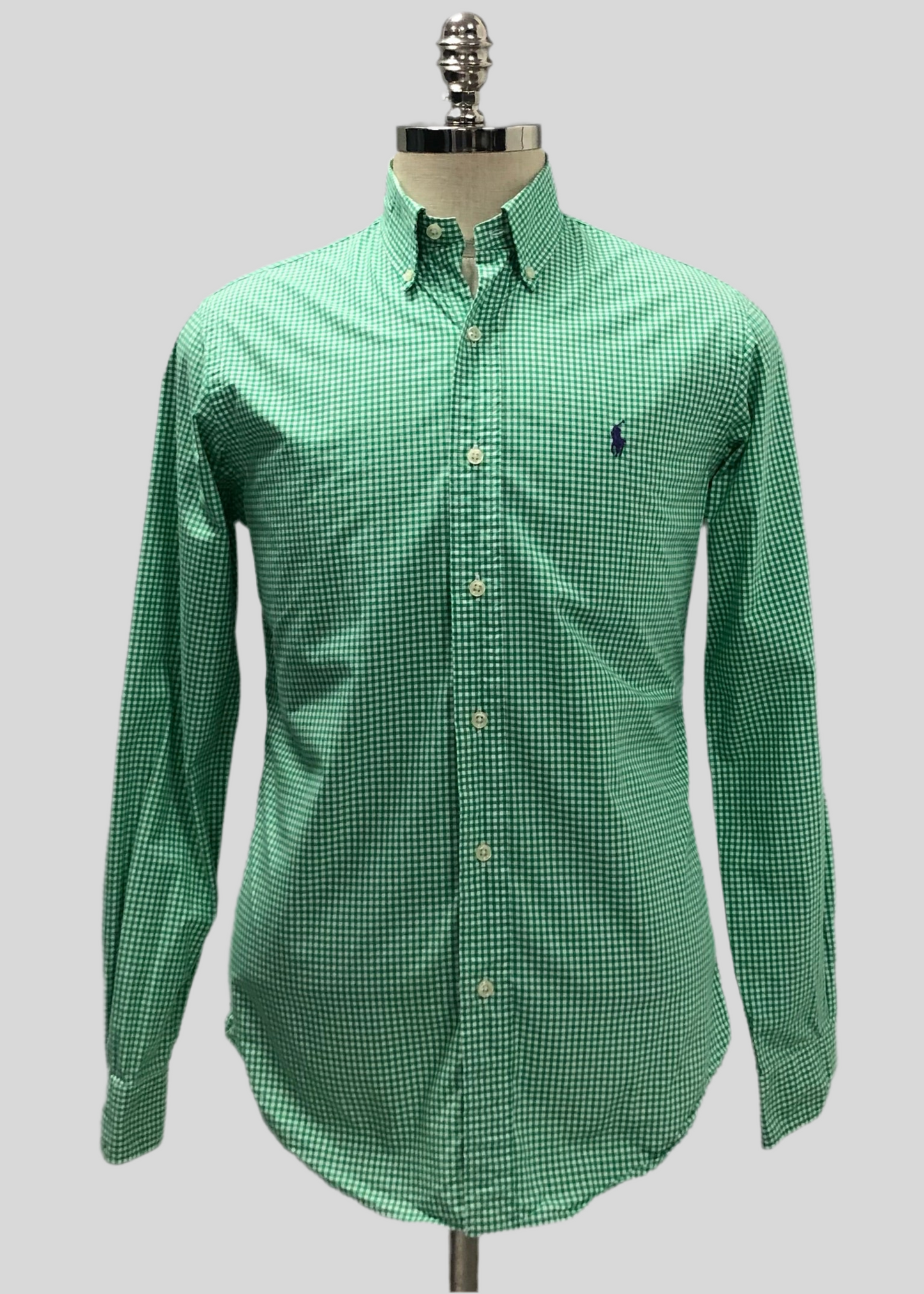 Camisa de botones Polo Ralph Lauren 🏇🏼 de cuadros gingham color verde y blanco Talla S Entalle Regular